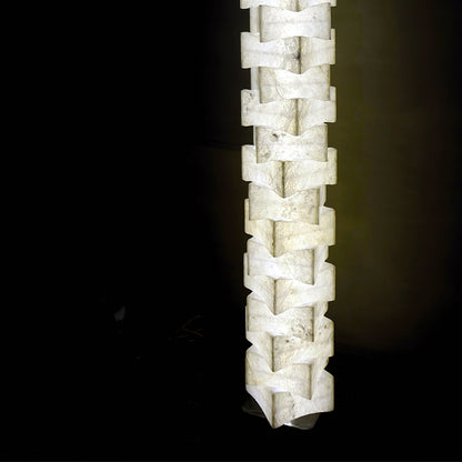 Luxury Stacked Alabaster Floor Lamp