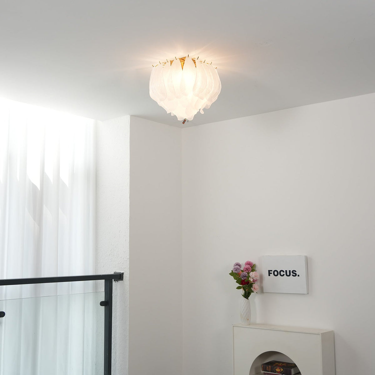 Sylvia Frosted Glass Ceiling Light