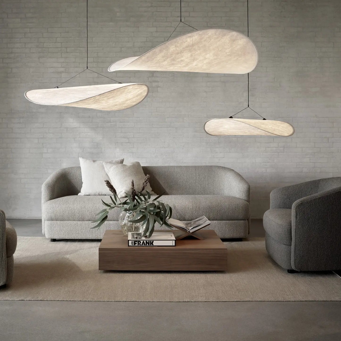 Aether Twist Fabric Pendant Light