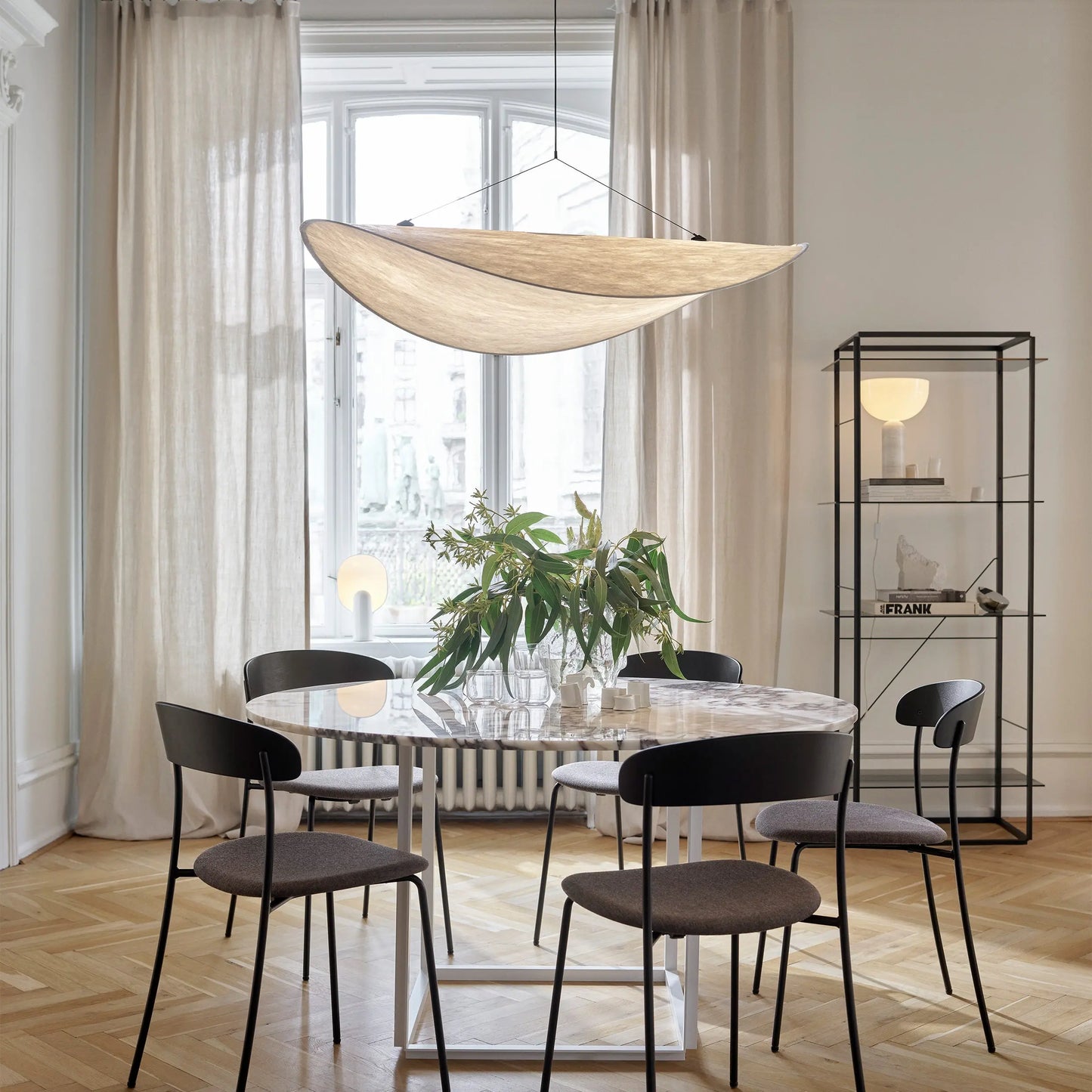 Aether Twist Fabric Pendant Light
