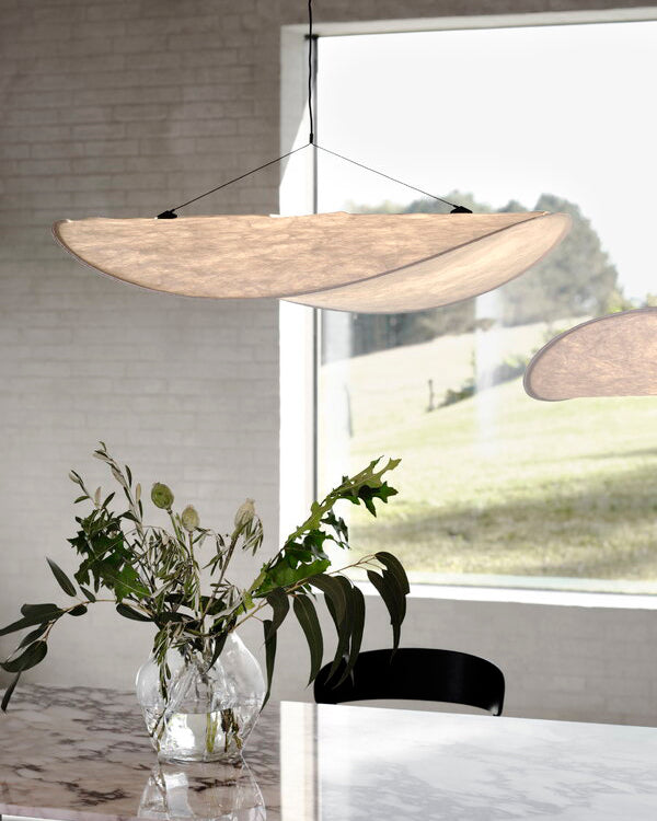 Aether Twist Fabric Pendant Light