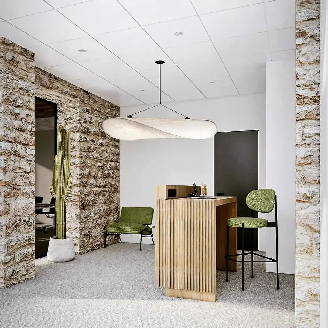Aether Twist Fabric Pendant Light