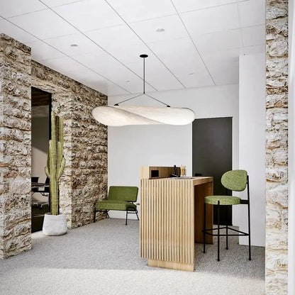Aether Twist Fabric Pendant Light