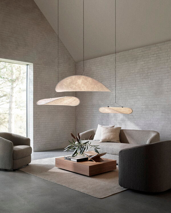 Aether Twist Fabric Pendant Light