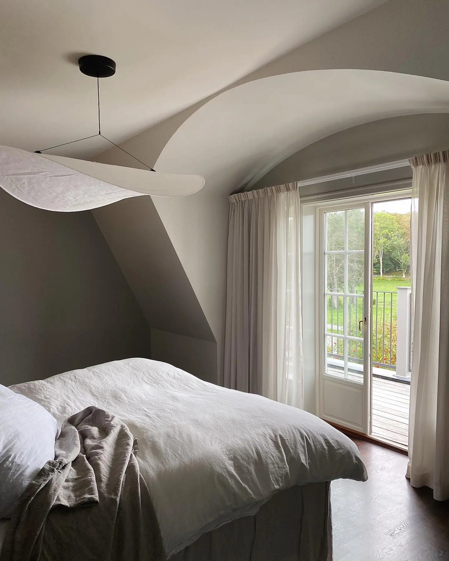 Aether Twist Fabric Pendant Light