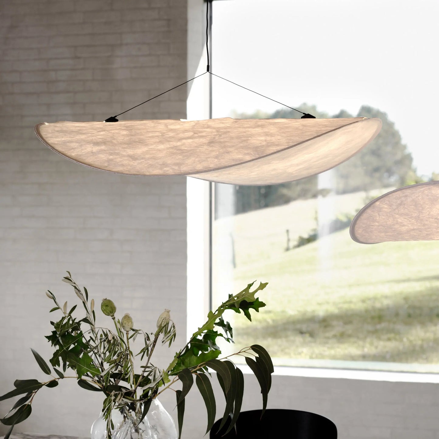 Aether Twist Fabric Pendant Light