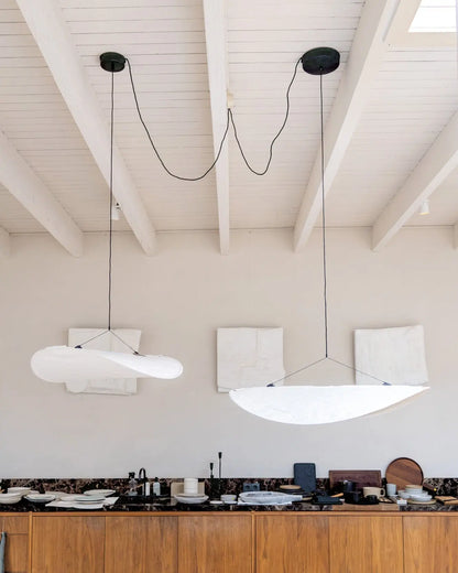 Aether Twist Fabric Pendant Light
