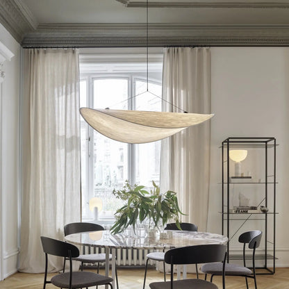 Aether Twist Fabric Pendant Light