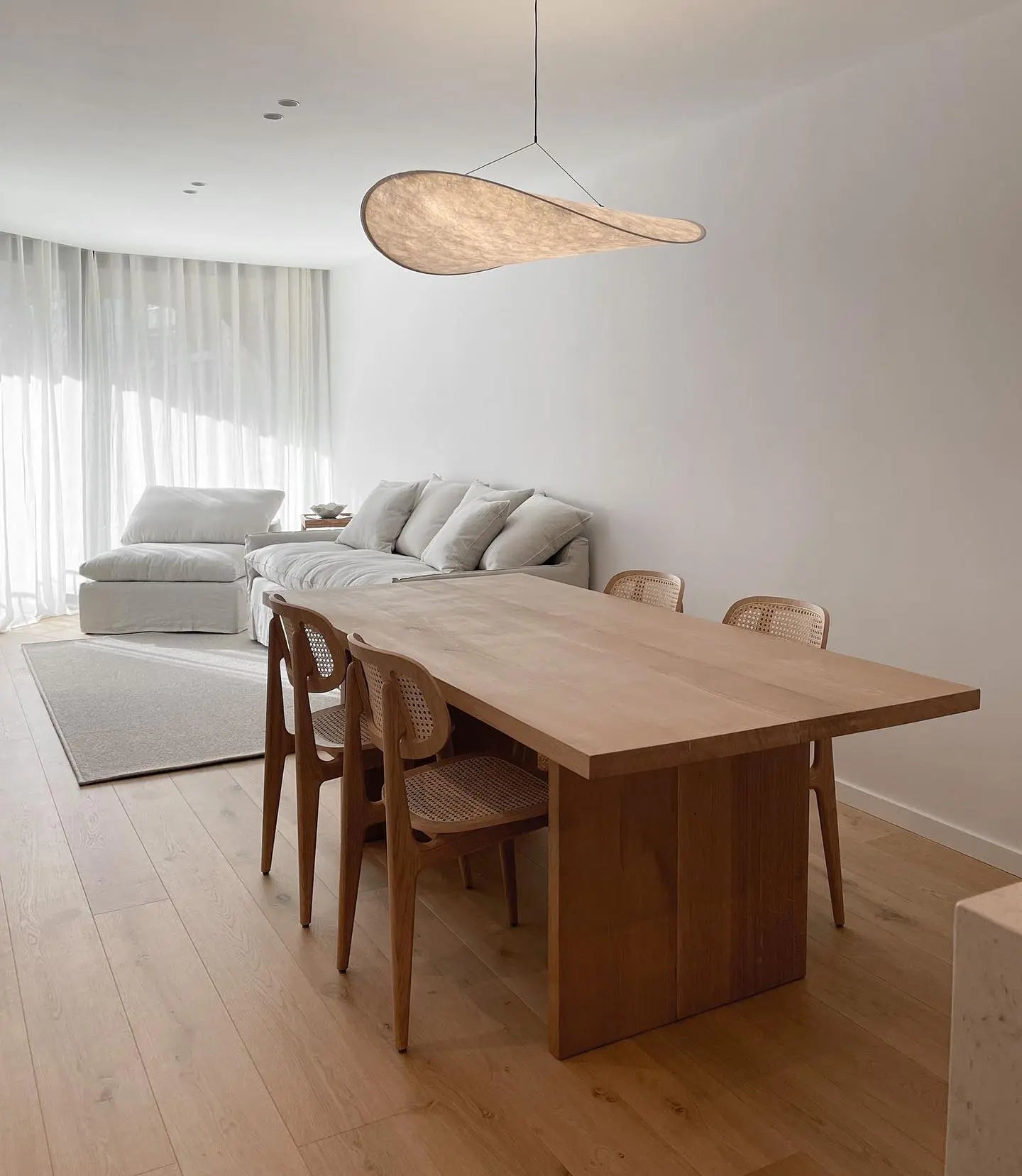 Aether Twist Fabric Pendant Light