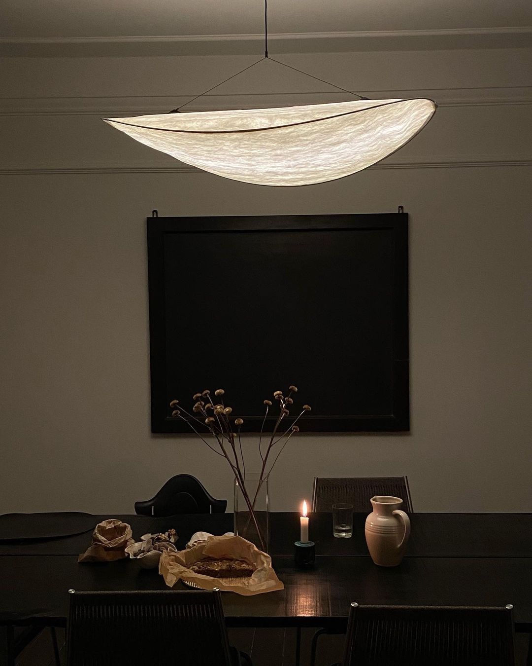 Aether Twist Fabric Pendant Light