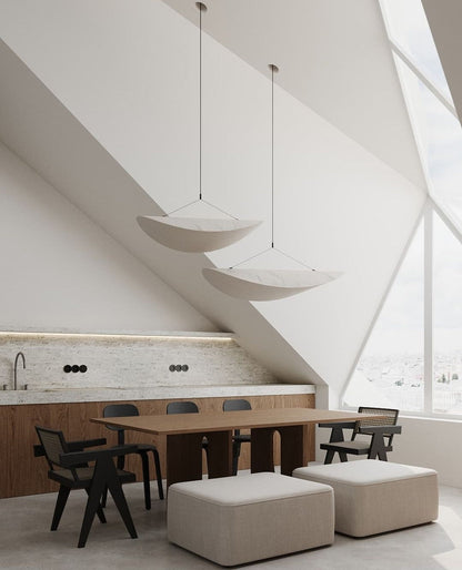 Aether Twist Fabric Pendant Light