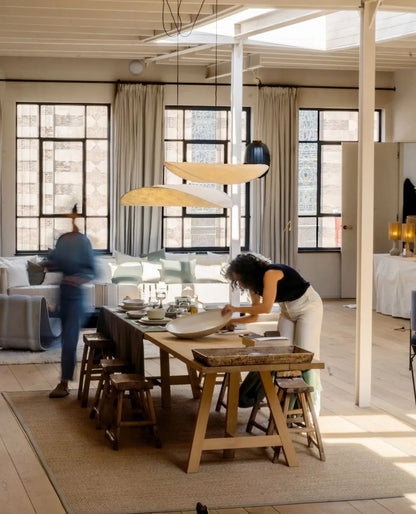 Aether Twist Fabric Pendant Light