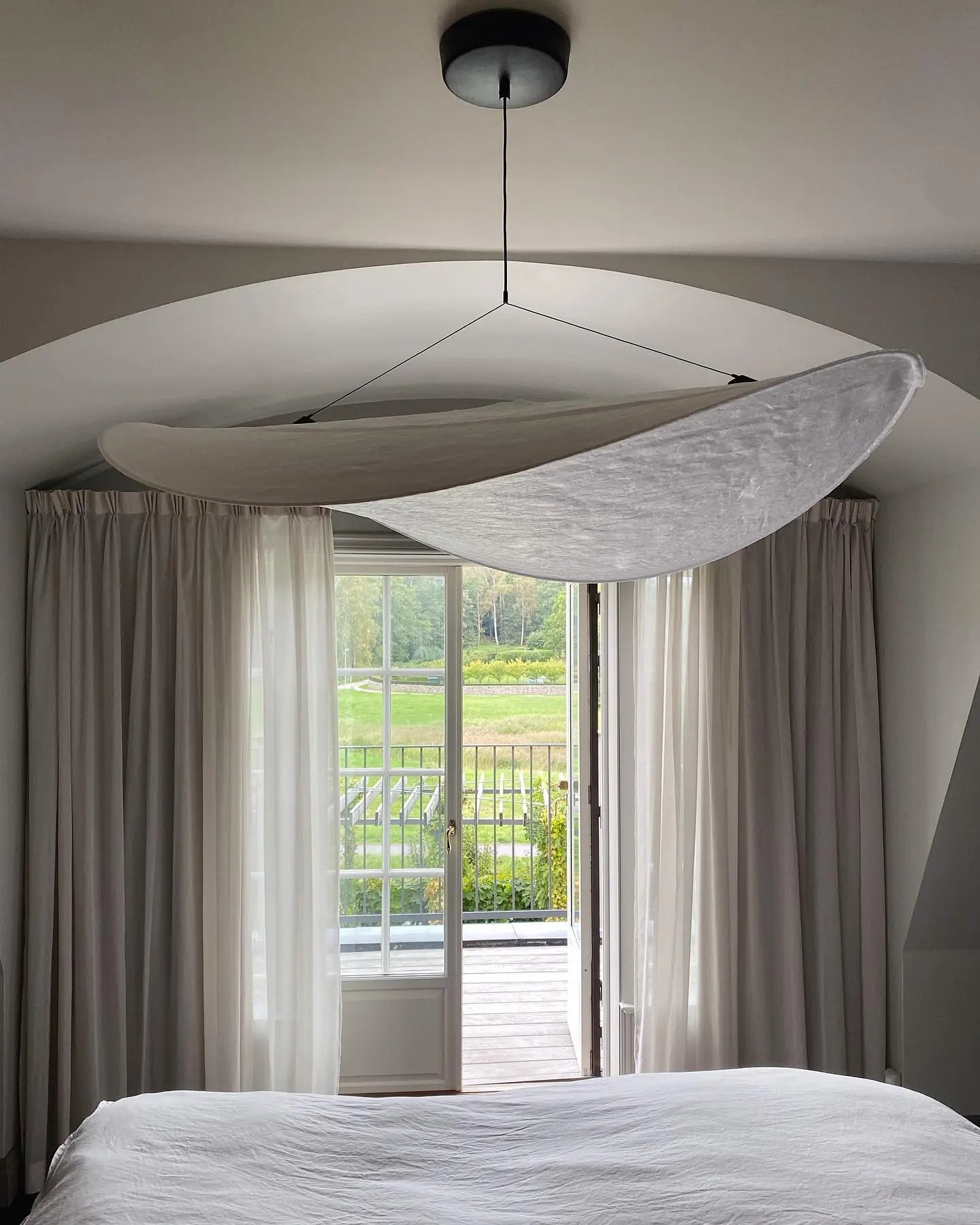 Aether Twist Fabric Pendant Light