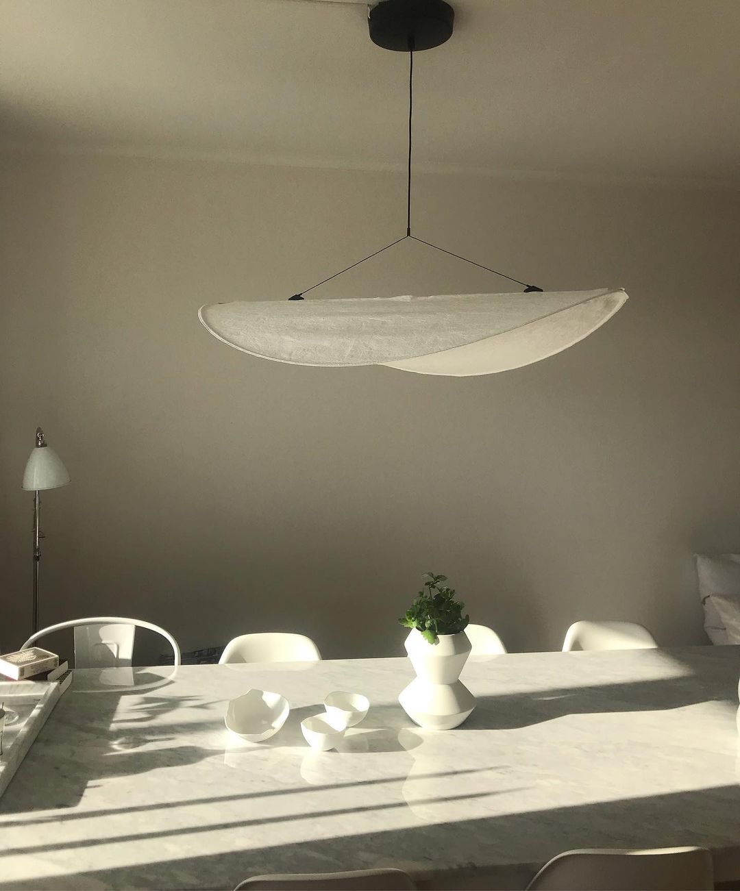 Aether Twist Fabric Pendant Light