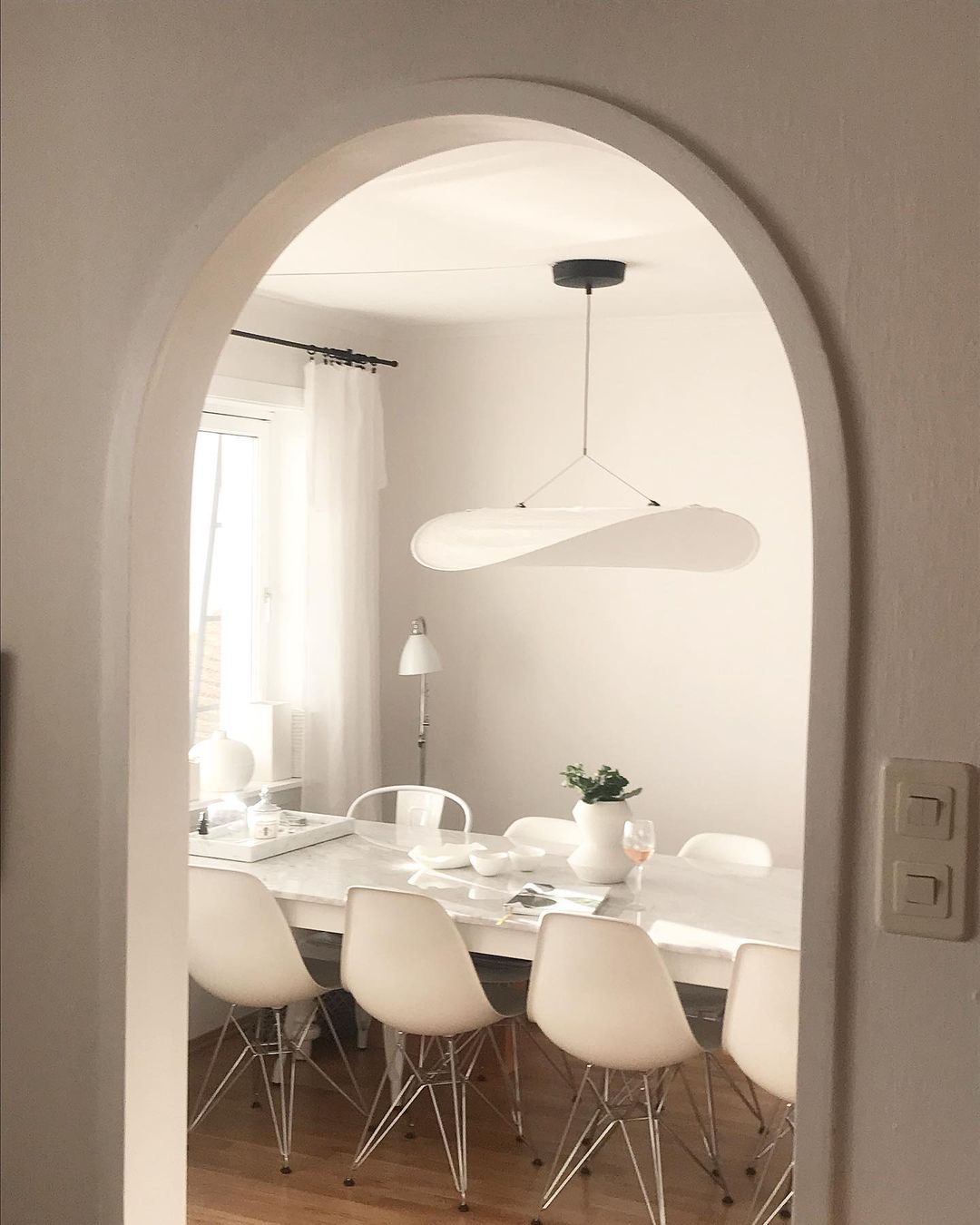 Aether Twist Fabric Pendant Light
