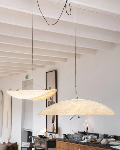 Aether Twist Fabric Pendant Light