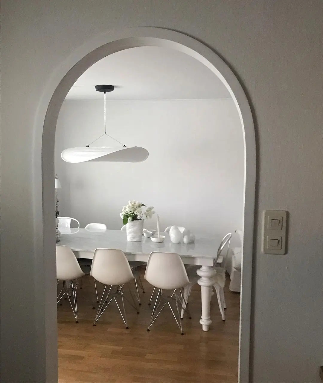 Aether Twist Fabric Pendant Light