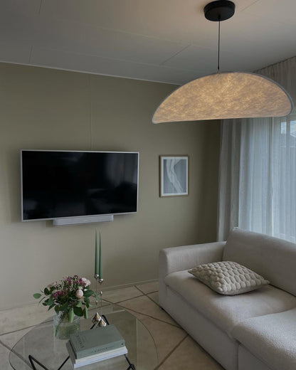 Aether Twist Fabric Pendant Light