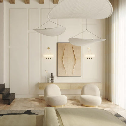 Aether Twist Fabric Pendant Light