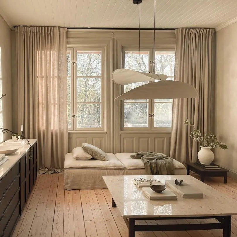 Aether Twist Fabric Pendant Light