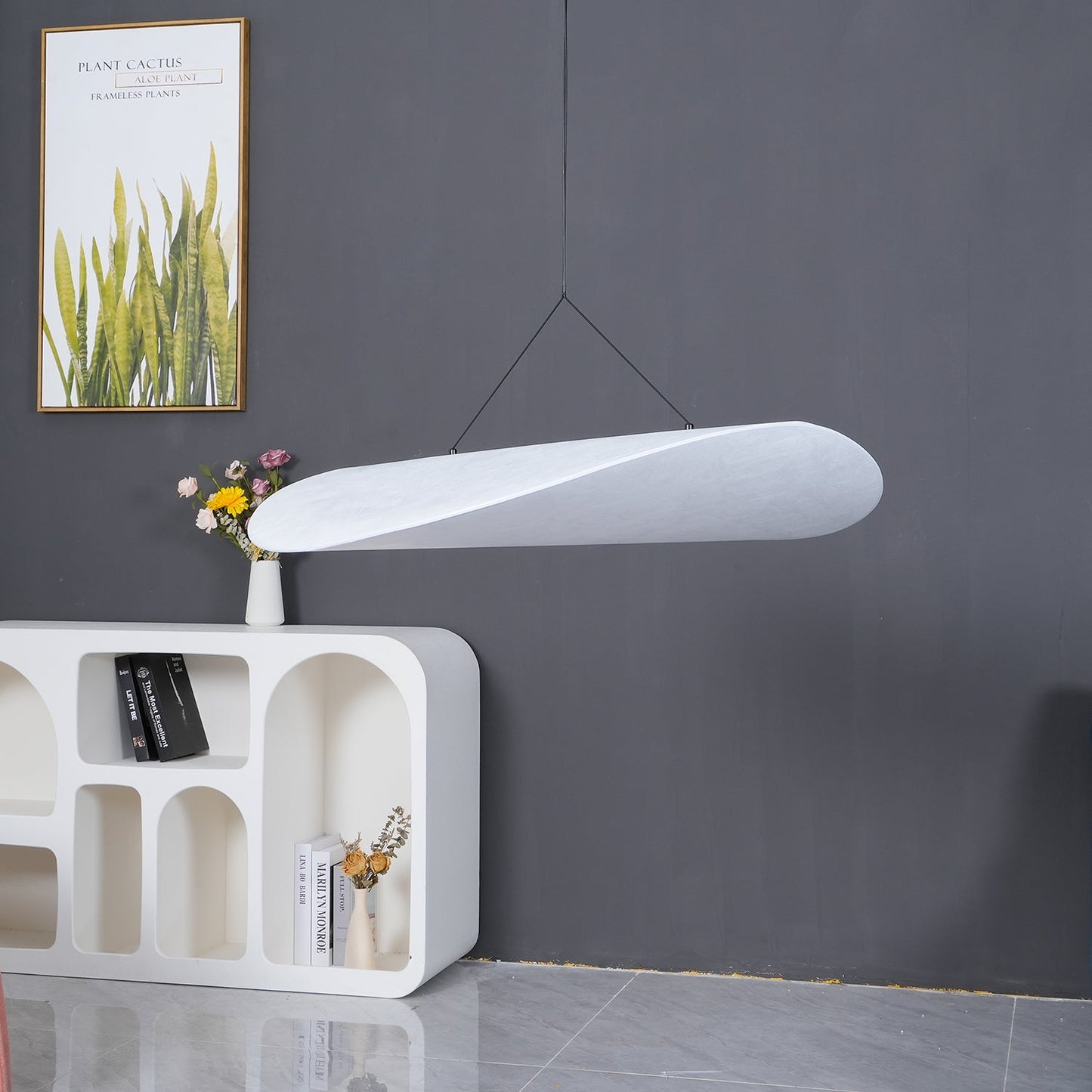 Aether Twist Fabric Pendant Light
