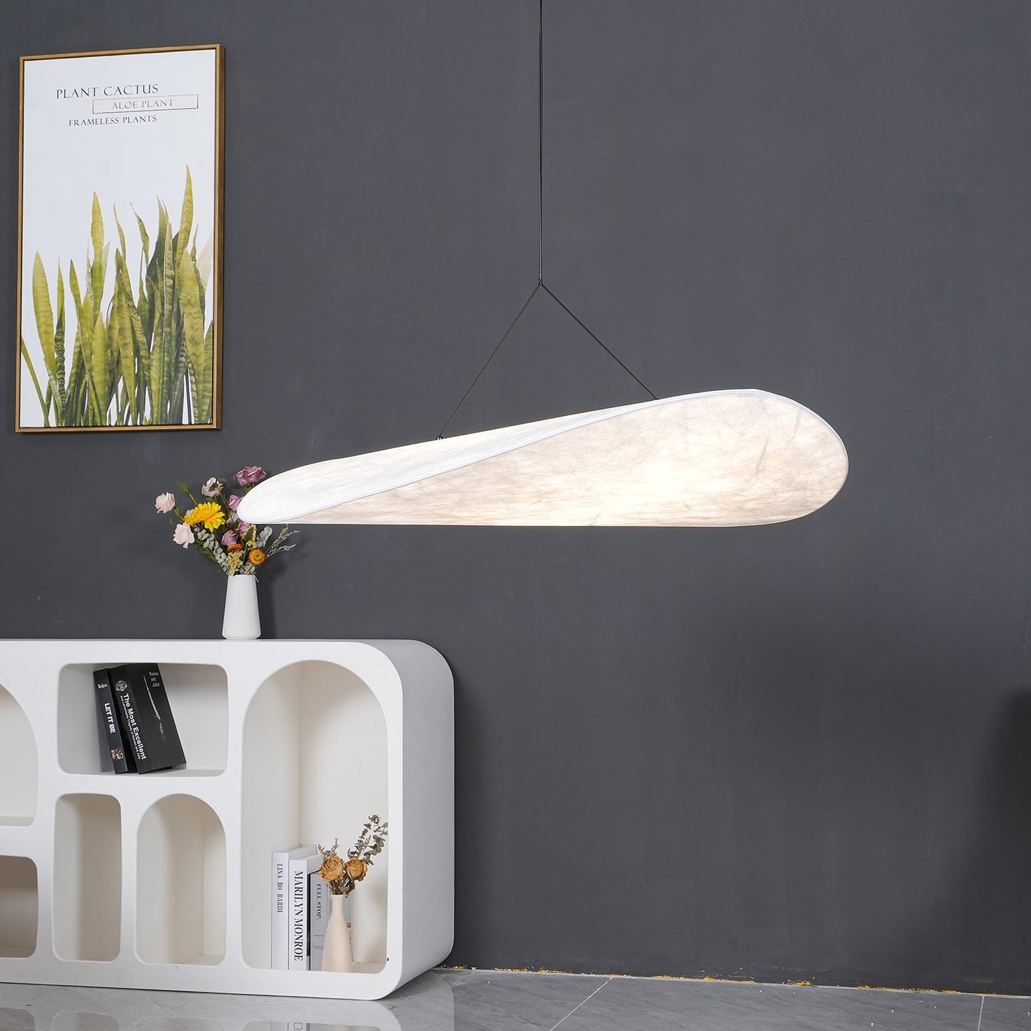 Aether Twist Fabric Pendant Light