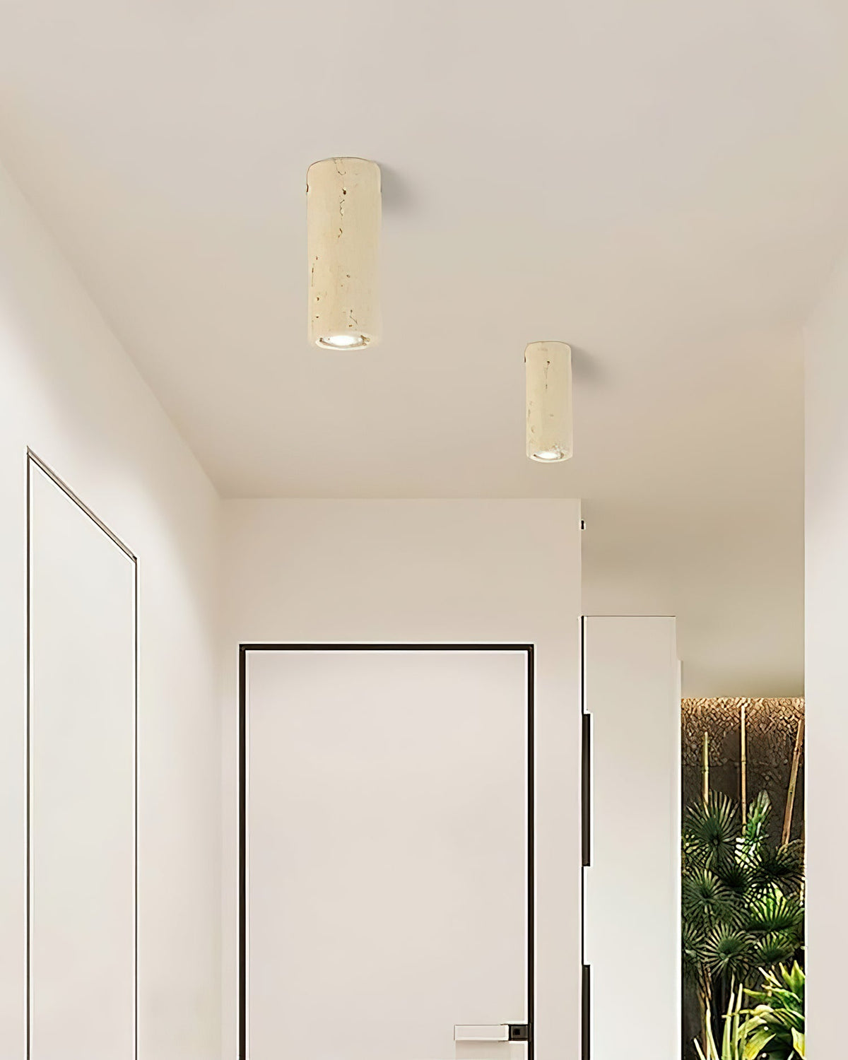 Toscot Travertine Ceiling Lamp