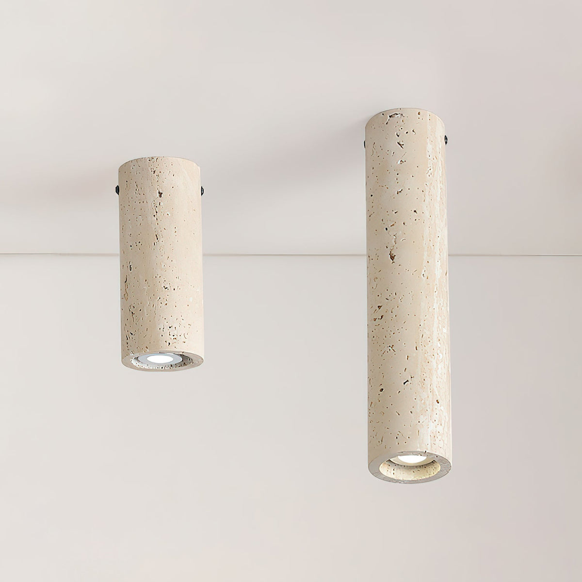 Toscot Travertine Ceiling Lamp