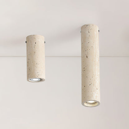 Toscot Travertine Ceiling Lamp