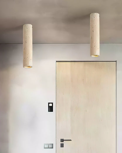 Toscot Travertine Ceiling Lamp
