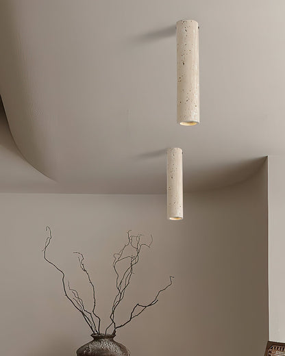 Toscot Travertine Ceiling Lamp
