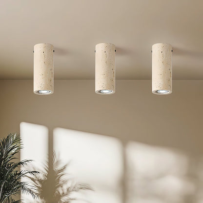 Toscot Travertine Ceiling Lamp