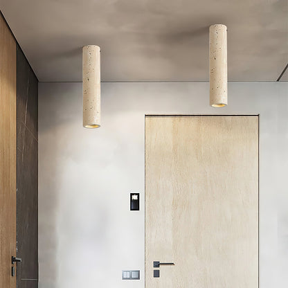 Toscot Travertine Ceiling Lamp