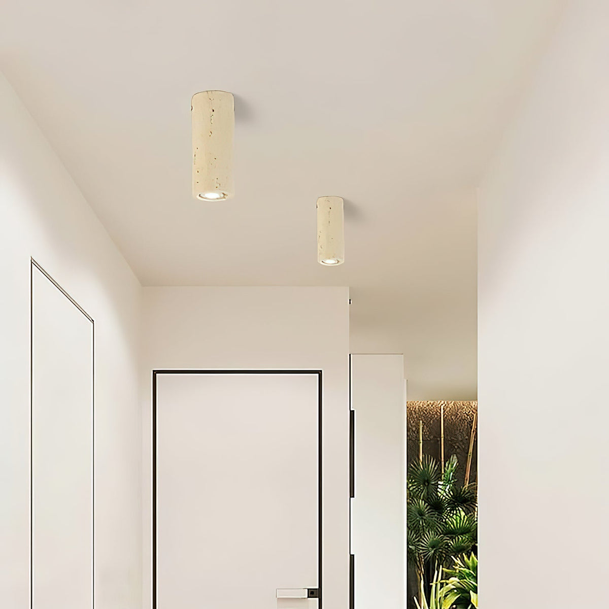Toscot Travertine Ceiling Lamp