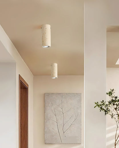 Toscot Travertine Ceiling Lamp
