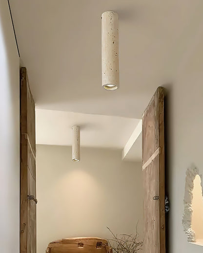 Toscot Travertine Ceiling Lamp