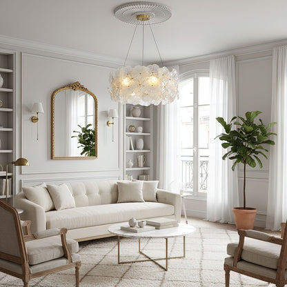 Valery Floral Glass Chandelier