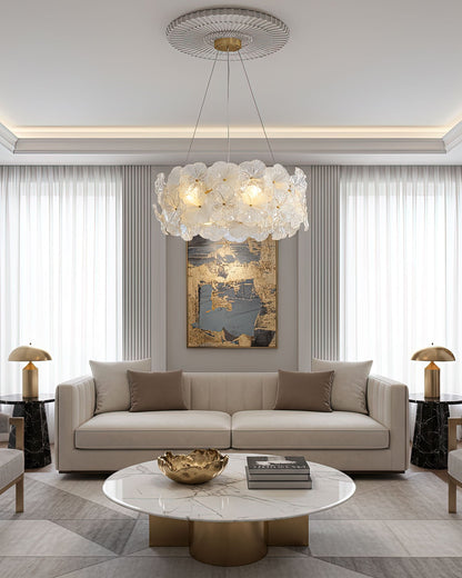 Valery Floral Glass Chandelier