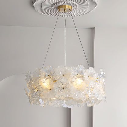 Valery Floral Glass Chandelier