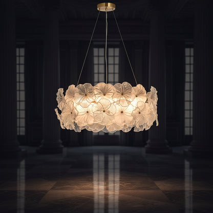 Valery Floral Glass Chandelier