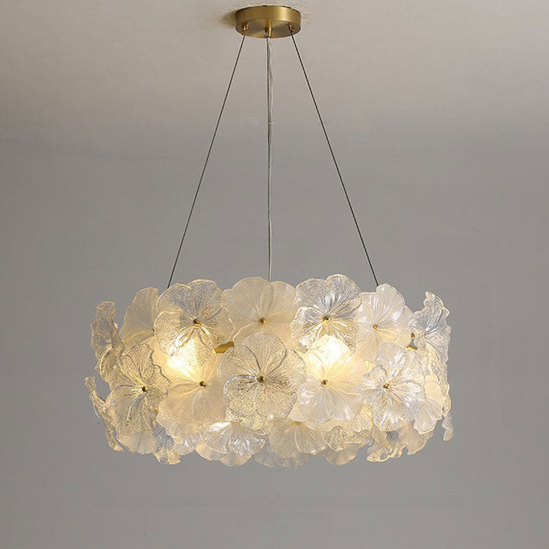 Valery Floral Glass Chandelier