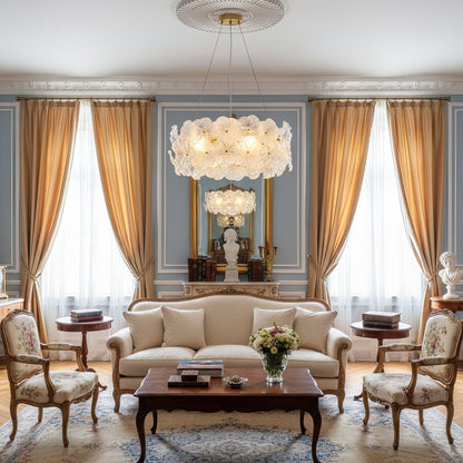 Valery Floral Glass Chandelier