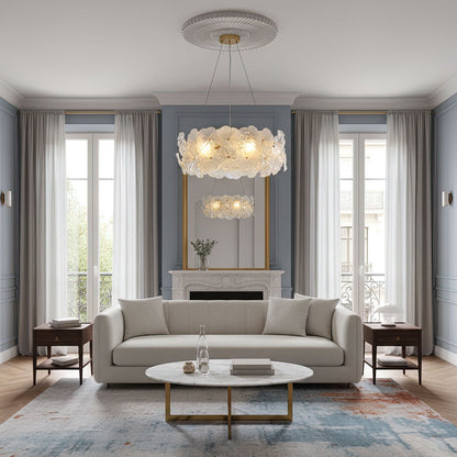 Valery Floral Glass Chandelier
