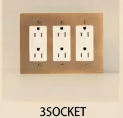 Brass Light Switch 3 Gang