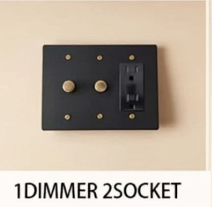 Brass Light Switch 3 Gang