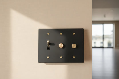 Brass Light Switch 3 Gang