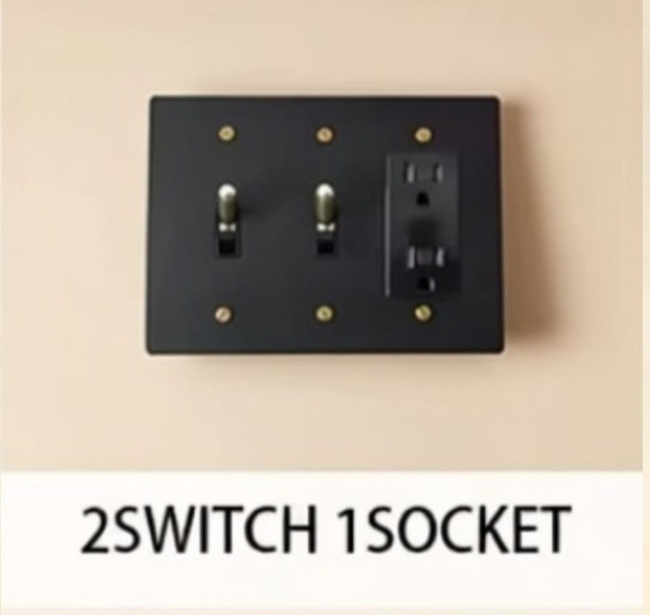 Brass Light Switch 3 Gang