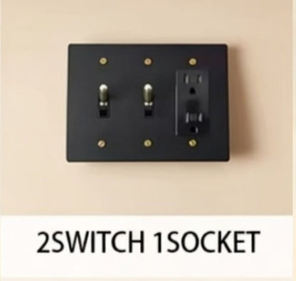 Brass Light Switch 3 Gang