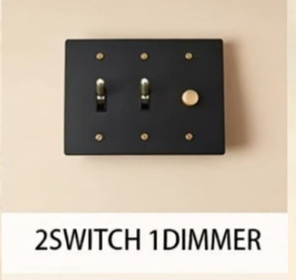 Brass Light Switch 3 Gang