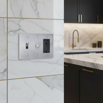 Brass Light Switch 3 Gang